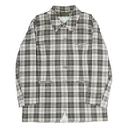 ZEKI Womens Black & White Check Coach Jacket XL Polyester Blend Woven Classic