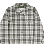 ZEKI Womens Black & White Check Coach Jacket XL Polyester Blend Woven Classic