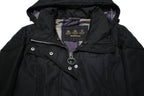 BARBOUR Womens Black Zip Jacket UK 8 Polyamide Hooded Classic Casual Outerwear