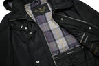 BARBOUR Womens Black Zip Jacket UK 8 Polyamide Hooded Classic Casual Outerwear