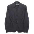MARELLA Womens Black Jacket UK 12 Cotton Blend Button Classic Tailored Plain