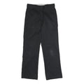 DICKIES Mens Polyester Blend Black Classic Straight Trousers W31 L31 Workwear