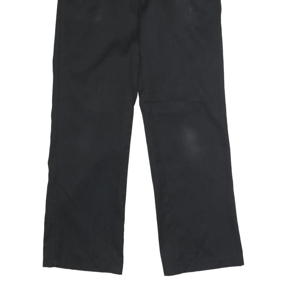 DICKIES Mens Polyester Blend Black Classic Straight Trousers W31 L31 Workwear