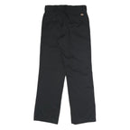 DICKIES Mens Polyester Blend Black Classic Straight Trousers W31 L31 Workwear