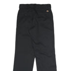 DICKIES Mens Polyester Blend Black Classic Straight Trousers W31 L31 Workwear