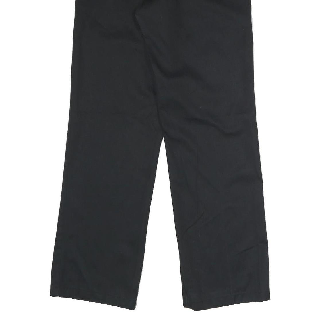 DICKIES Mens Polyester Blend Black Classic Straight Trousers W31 L31 Workwear