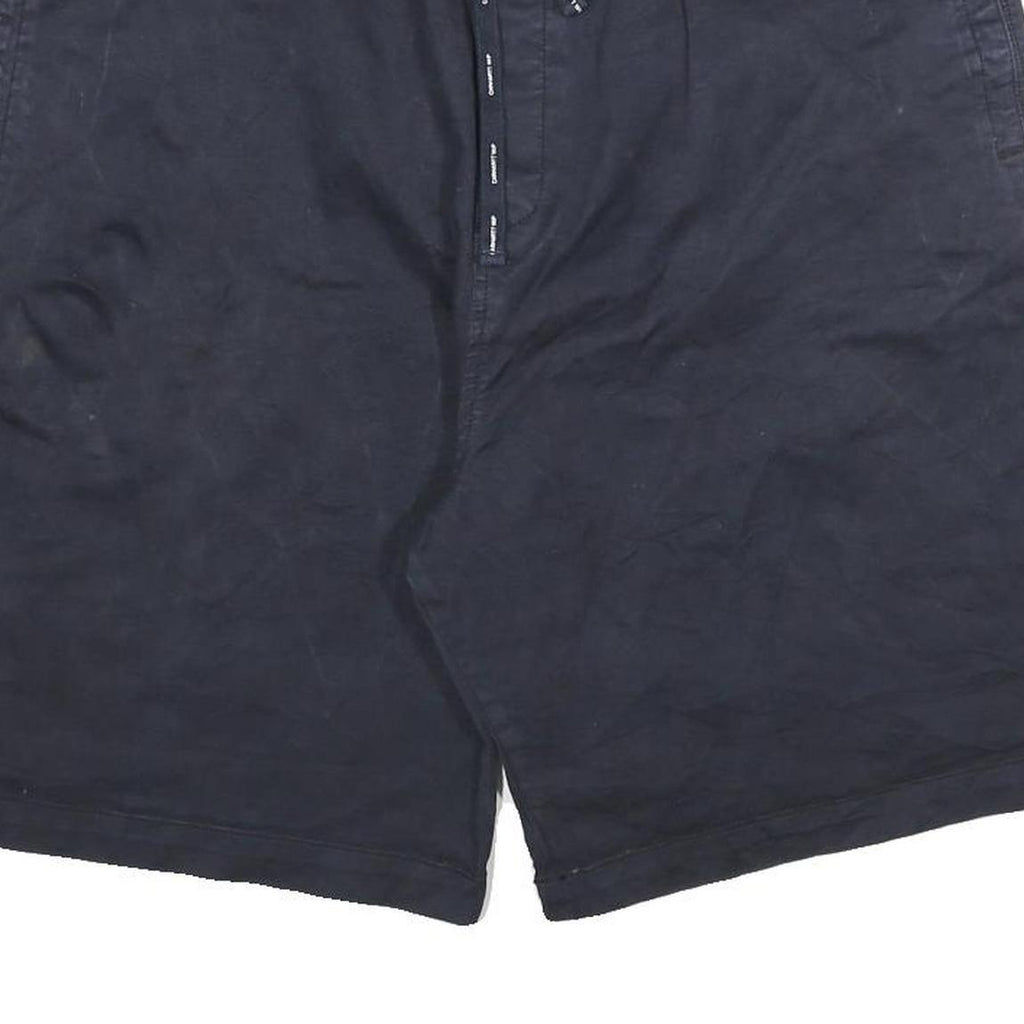 CARHARTT Mens Shorts Black Casual XL W35 Drawstring Cotton Blend