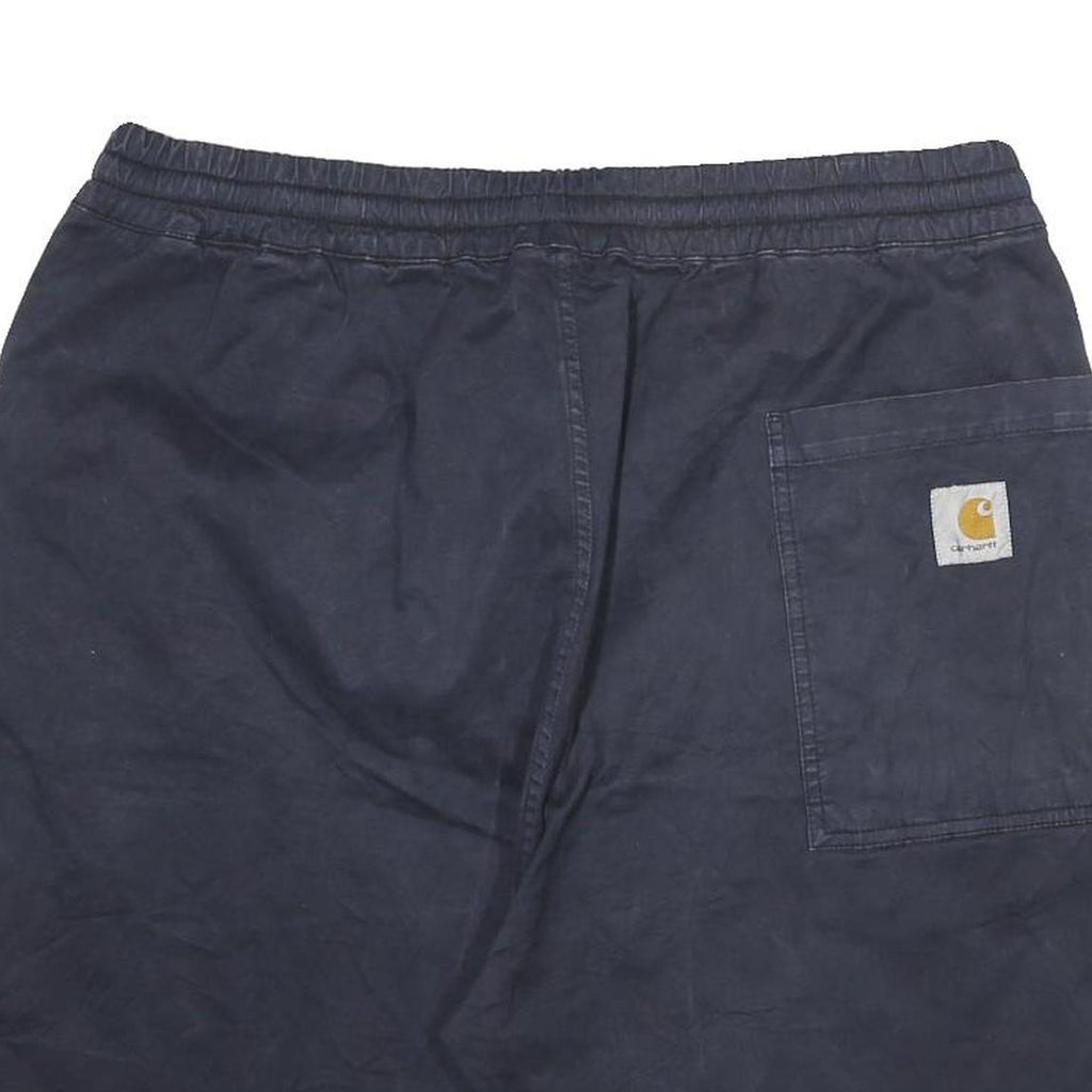 CARHARTT Mens Shorts Black Casual XL W35 Drawstring Cotton Blend