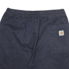 CARHARTT Mens Shorts Black Casual XL W35 Drawstring Cotton Blend
