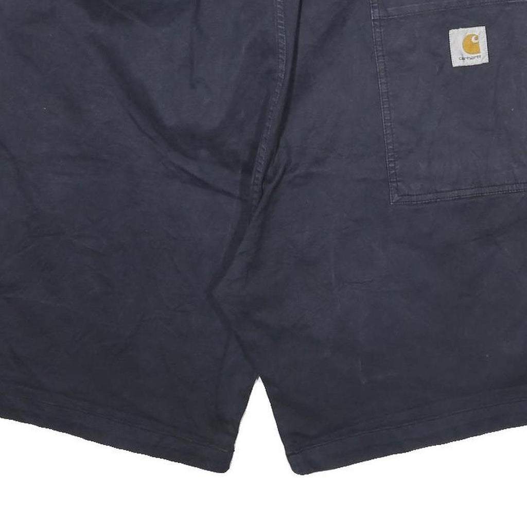 CARHARTT Mens Shorts Black Casual XL W35 Drawstring Cotton Blend