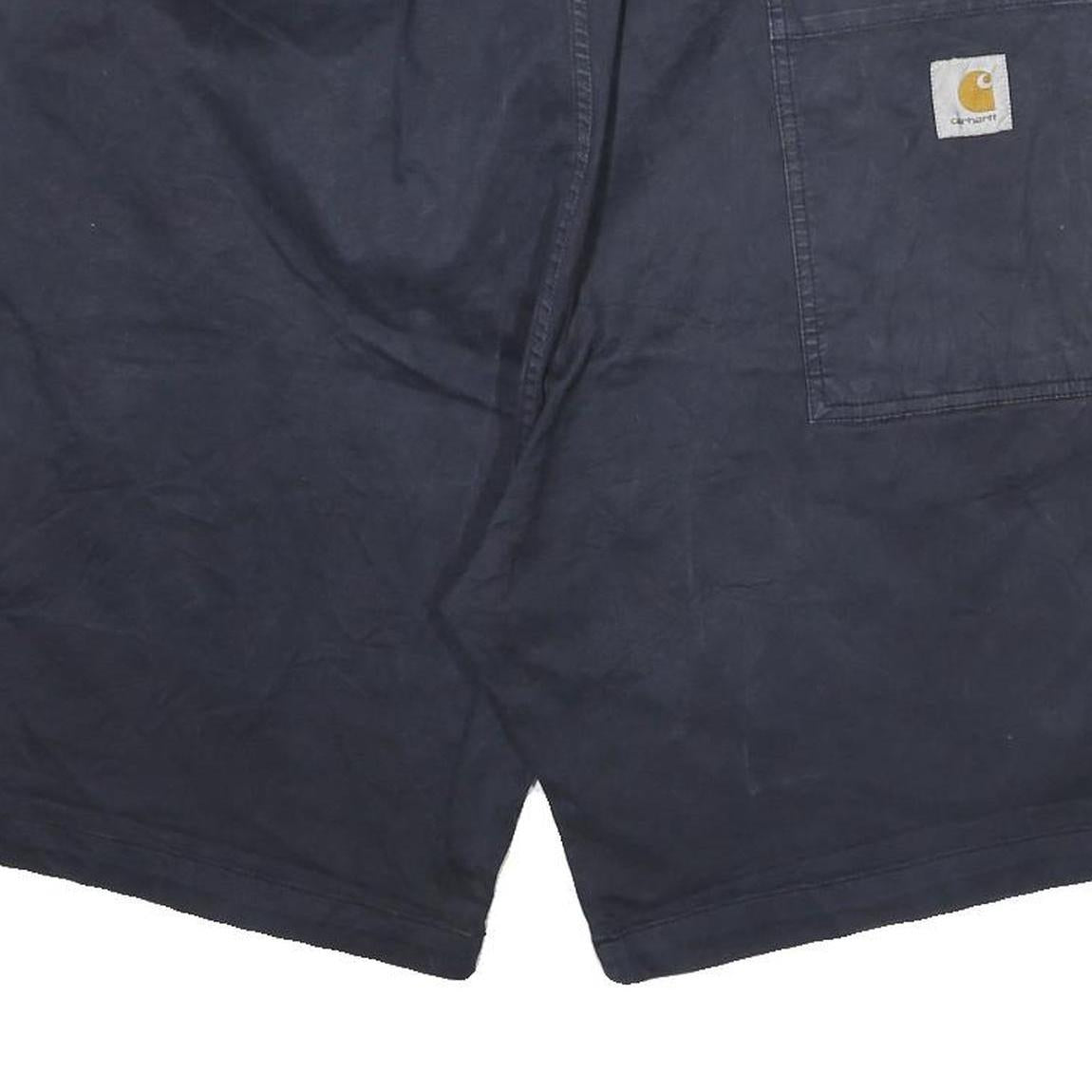 CARHARTT Mens Shorts Black Casual XL W35 Drawstring Cotton Blend