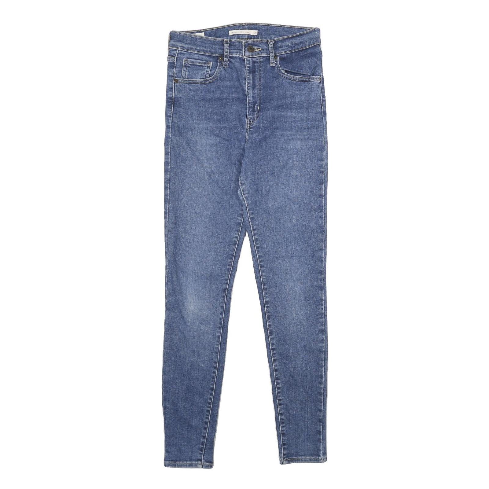 LEVI'S Mile High Super Skinny Big E Womens Jeans Blue Slim Skinny Denim W28 L30