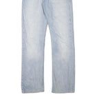 LEVI'S Mens Jeans Light Blue Regular Straight Denim Stone Wash W30 L31 Casual