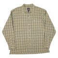 FUBU Mens Shirt Green Check Long Sleeve 2XL