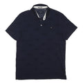 TED BAKER Mens Navy Blue Short Sleeve Cotton Blend Polo Shirt M Stylish Pocket