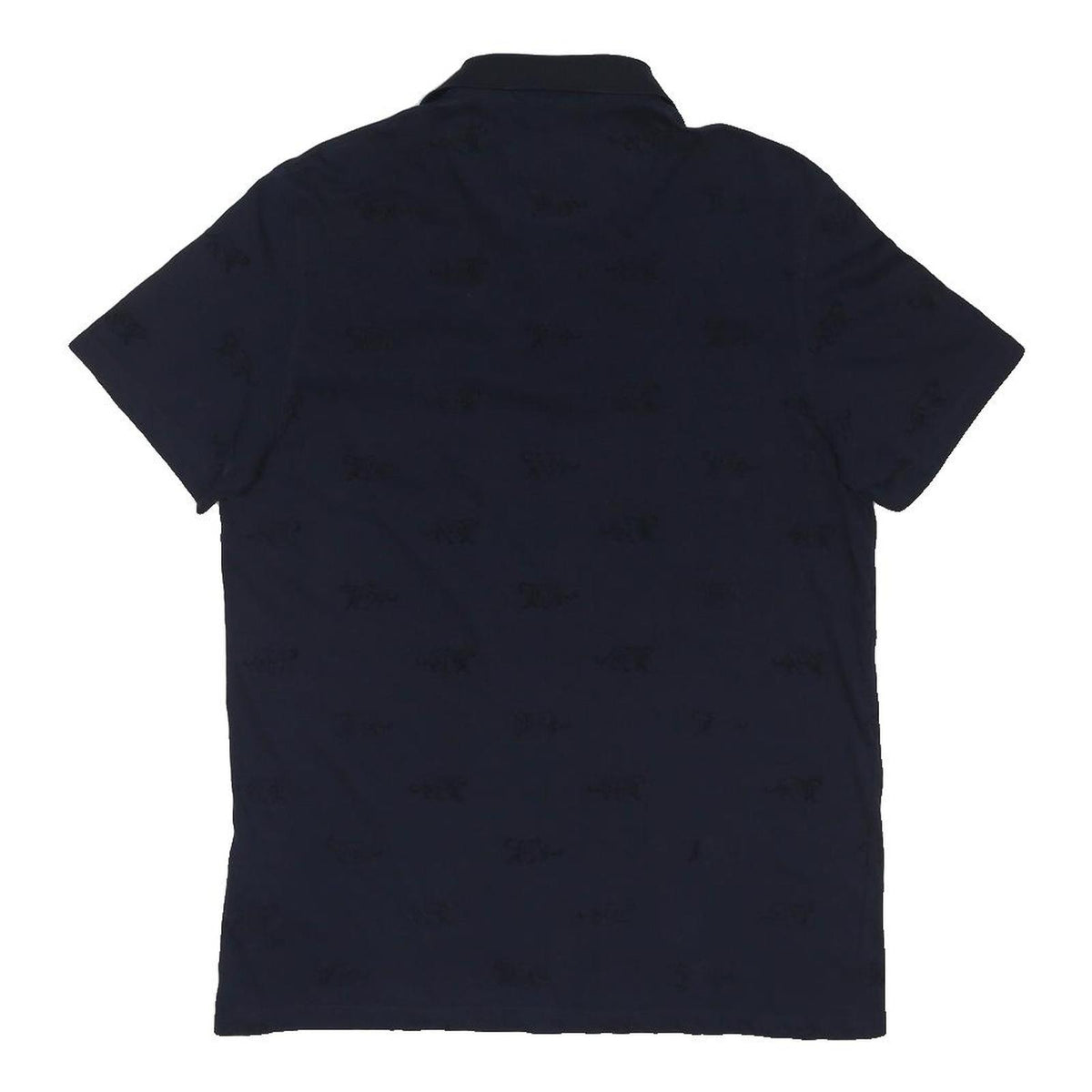 TED BAKER Mens Navy Blue Short Sleeve Cotton Blend Polo Shirt M Stylish Pocket