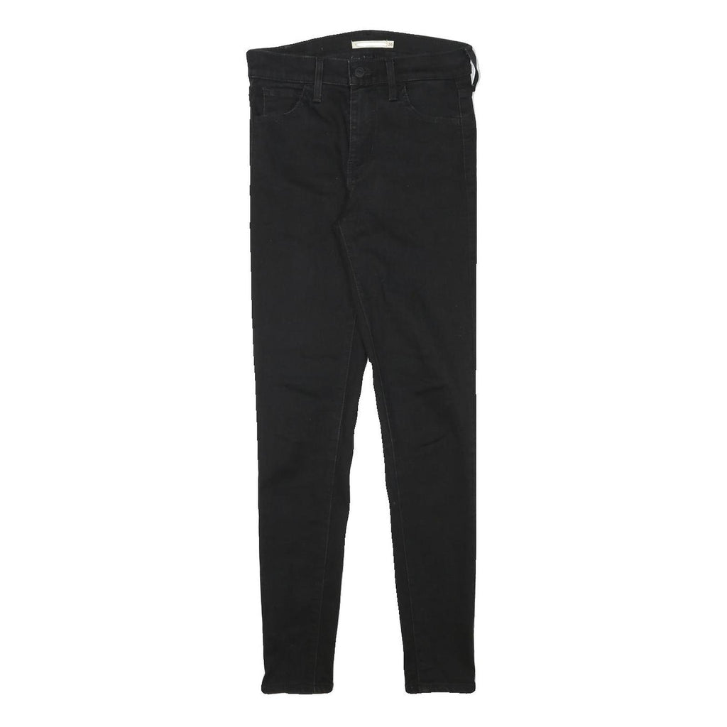 LEVI'S Womens Black Slim Skinny Denim Dark Zip W26 L29 Stretch Cotton Blend