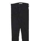 LEVI'S Womens Black Slim Skinny Denim Dark Zip W26 L29 Stretch Cotton Blend