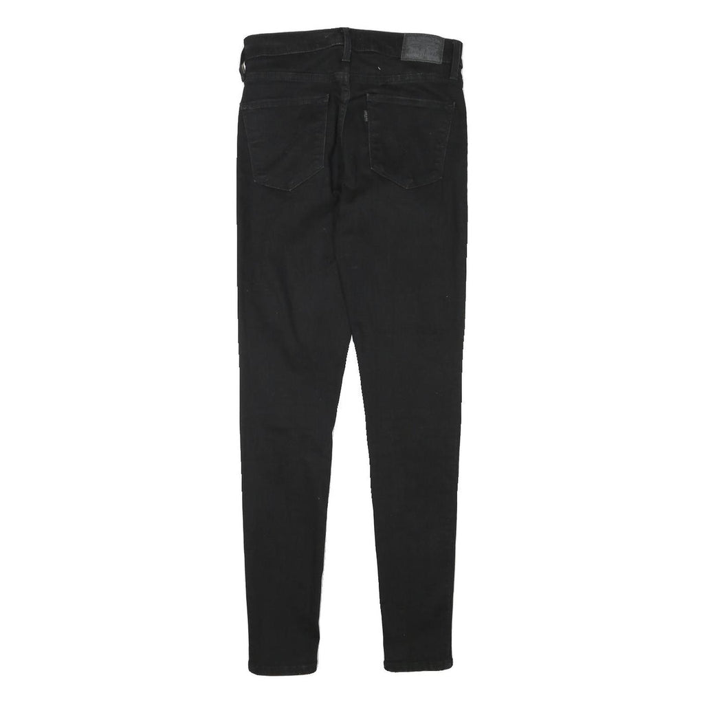LEVI'S Womens Black Slim Skinny Denim Dark Zip W26 L29 Stretch Cotton Blend