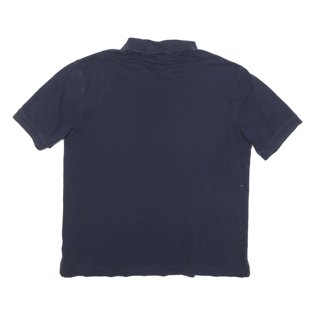 TOMMY HILFIGER Mens Navy Blue Polo Shirt Short Sleeve XL Classic Fit Crest