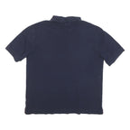 TOMMY HILFIGER Mens Navy Blue Polo Shirt Short Sleeve XL Classic Fit Crest