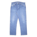 WRANGLER Mens Jeans Blue Regular Straight Denim Medium W36 L30 Classic Fit Zip