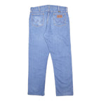 WRANGLER Mens Jeans Blue Regular Straight Denim Medium W36 L30 Classic Fit Zip