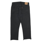 LEVI'S 501 BIG E Mens Jeans Black Classic Straight Denim Raw W32 L23 Vintage