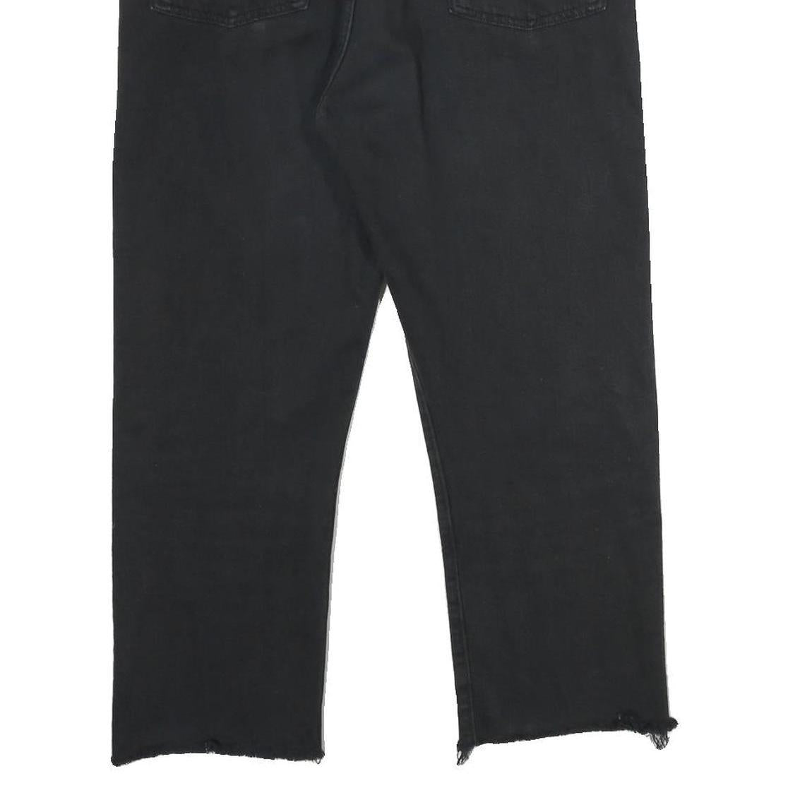 LEVI'S 501 BIG E Mens Jeans Black Classic Straight Denim Raw W32 L23 Vintage