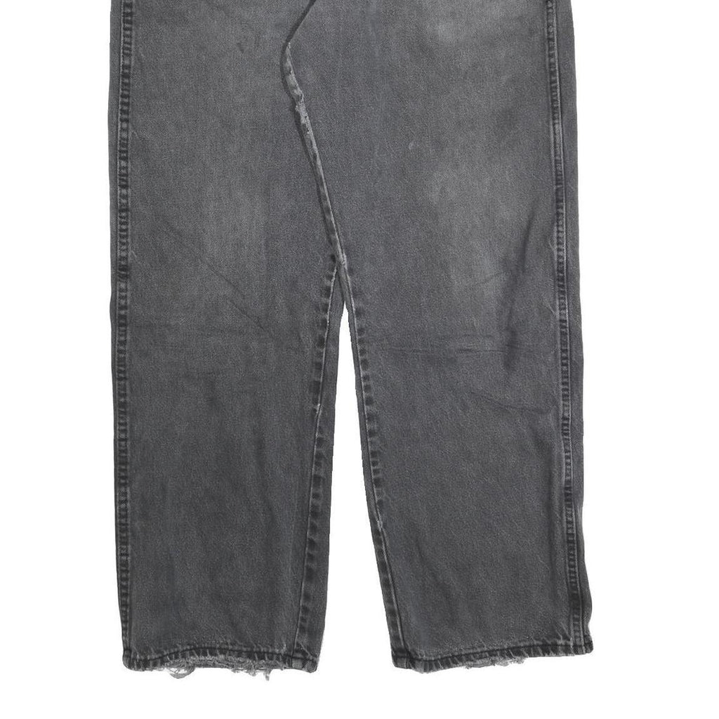 DICKIES Mens Regular Fit Grey Denim Jeans W38 L32 Casual Cotton Blend Zip