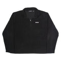 REGATTA Mens Fleece Black 1/4 Zip 2XL