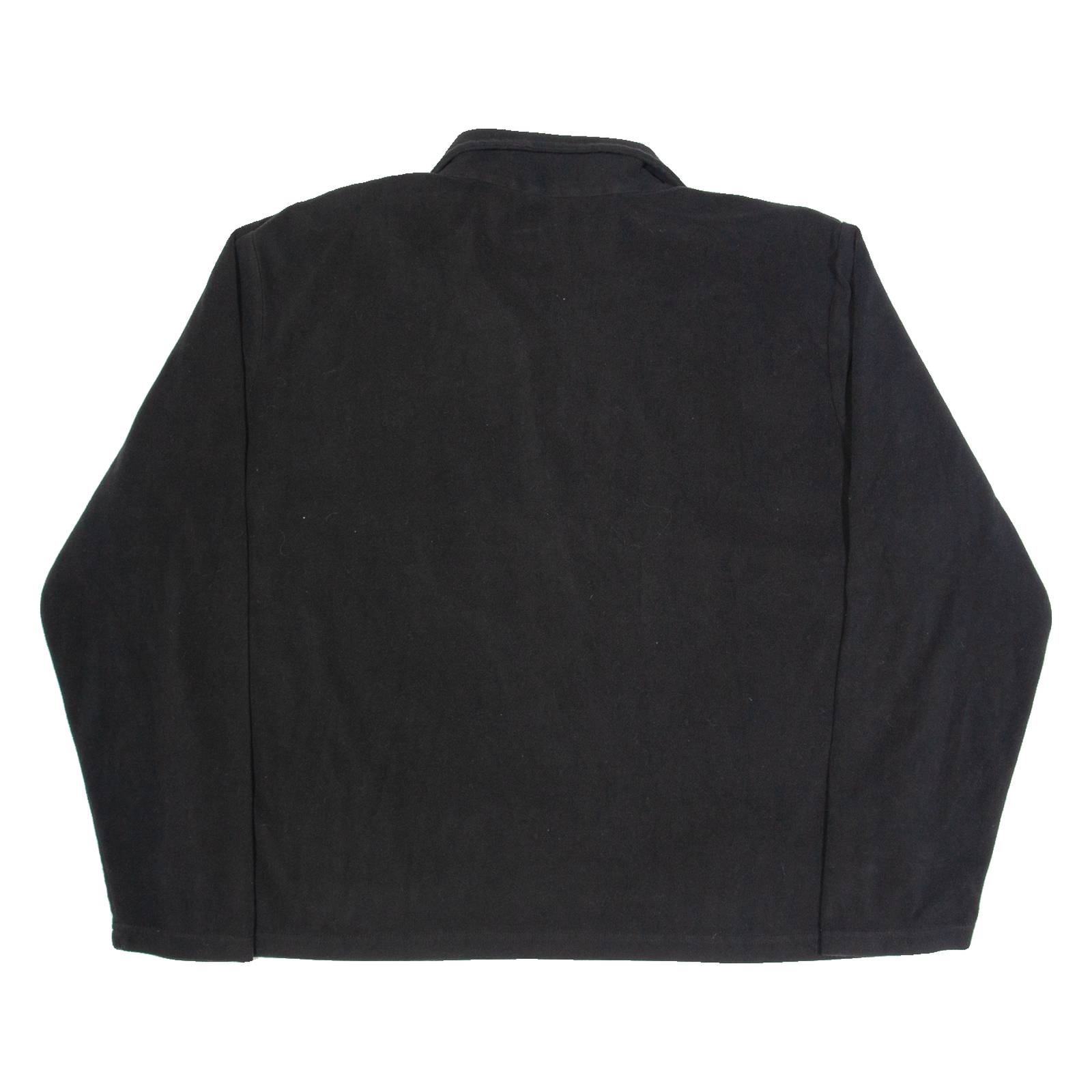REGATTA Mens Fleece Black 1/4 Zip 2XL