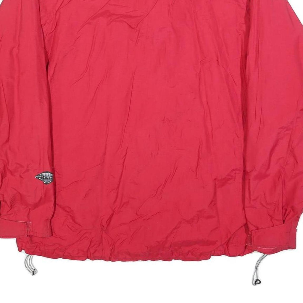 COLUMBIA Womens Red & White Outdoor Jacket XL Polyester Blend Zip Lightweight