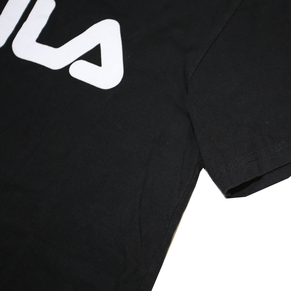 FILA Womens Black Graphic T-Shirt S Short Sleeve Crew Neck Cotton Blend