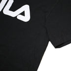 FILA Womens Black Graphic T-Shirt S Short Sleeve Crew Neck Cotton Blend