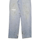 CARHARTT Mens Regular Fit Straight Blue Denim Jeans W32 L34 Distressed Style
