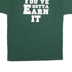 RUSSELL ATHLETIC Mens Green Basketball Graphic T-Shirt L Short Sleeve Crew Neck