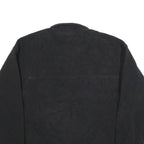 REEBOK Mens Black Plain Pullover Polyester Jumper M Sportswear Activewear