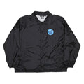SANTA CRUZ Natas Screaming Panther Mens Black XL Nylon Coach Jacket Blue Logo