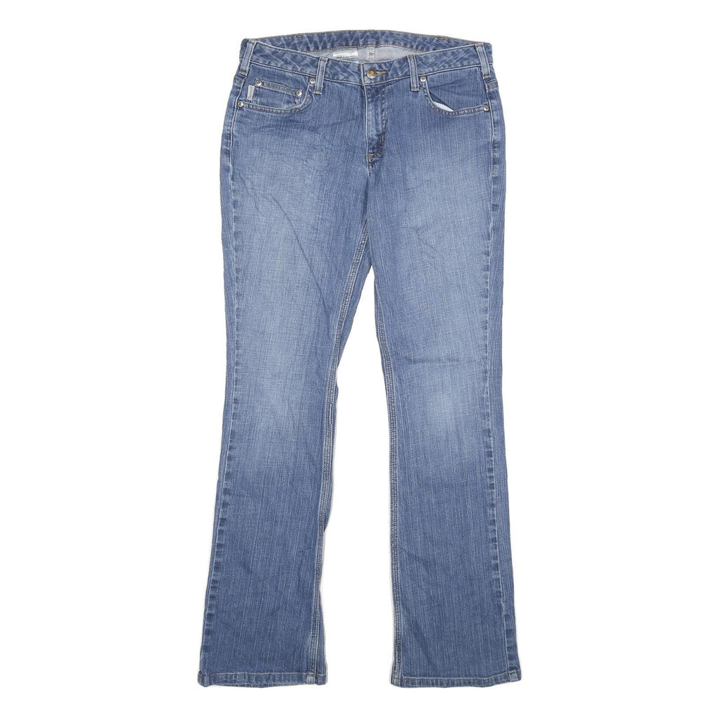 CARHARTT Womens Jeans Blue Loose Straight Denim Medium W32 L34 Casual Stylish