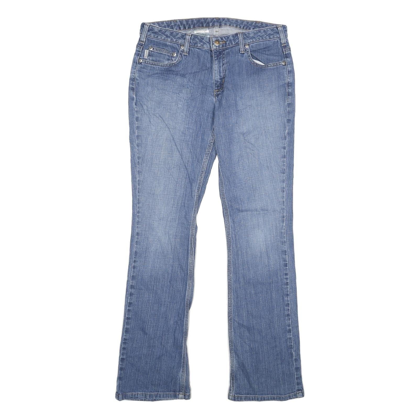 CARHARTT Womens Jeans Blue Loose Straight Denim Medium W32 L34 Casual Stylish