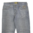 COMET Mens Shorts Blue Denim Casual M W34