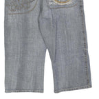 COMET Mens Shorts Blue Denim Casual M W34