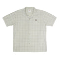 DICKIES Mens Beige Check Shirt XL Cotton Blend Comfortable Casual Short Sleeve