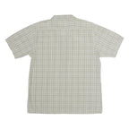 DICKIES Mens Beige Check Shirt XL Cotton Blend Comfortable Casual Short Sleeve