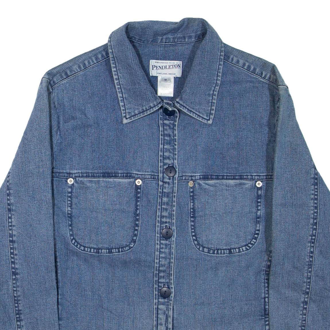 PENDLETON Womens Denim Jacket Blue M