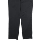 TOMMY HILFIGER Mens Cotton Black Regular Straight Trousers W36 L32 Classic Fit