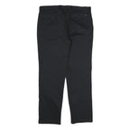 TOMMY HILFIGER Mens Cotton Black Regular Straight Trousers W36 L32 Classic Fit