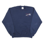 LIFESIGNS Mens Navy Blue Crew Neck XL United States Air Force Embroidered