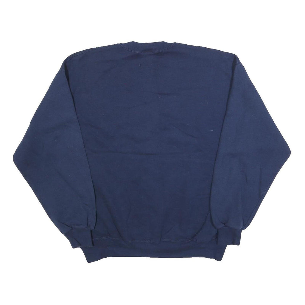 LIFESIGNS Mens Navy Blue Crew Neck XL United States Air Force Embroidered